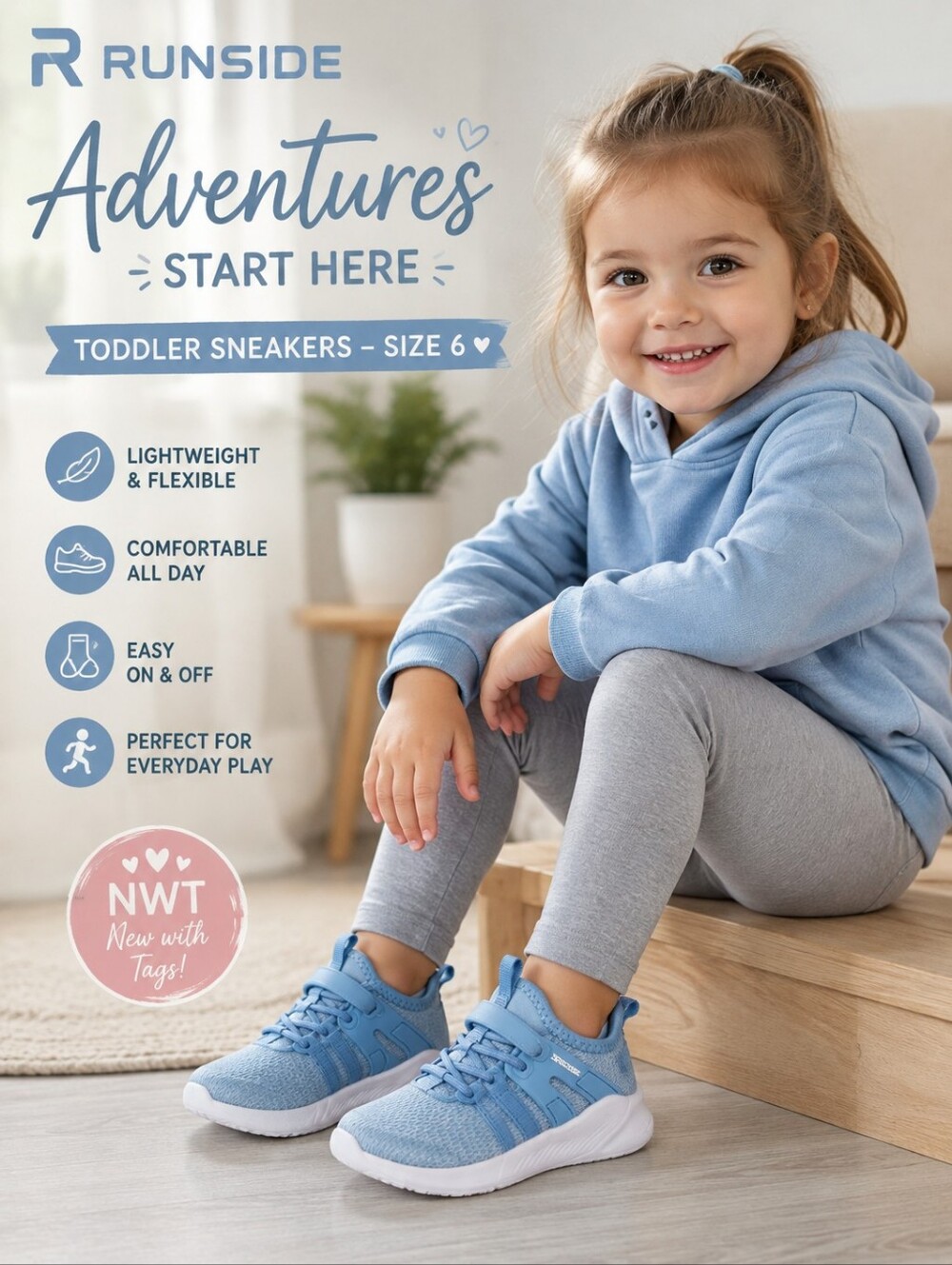 Runside Blue Toddler Sneakers